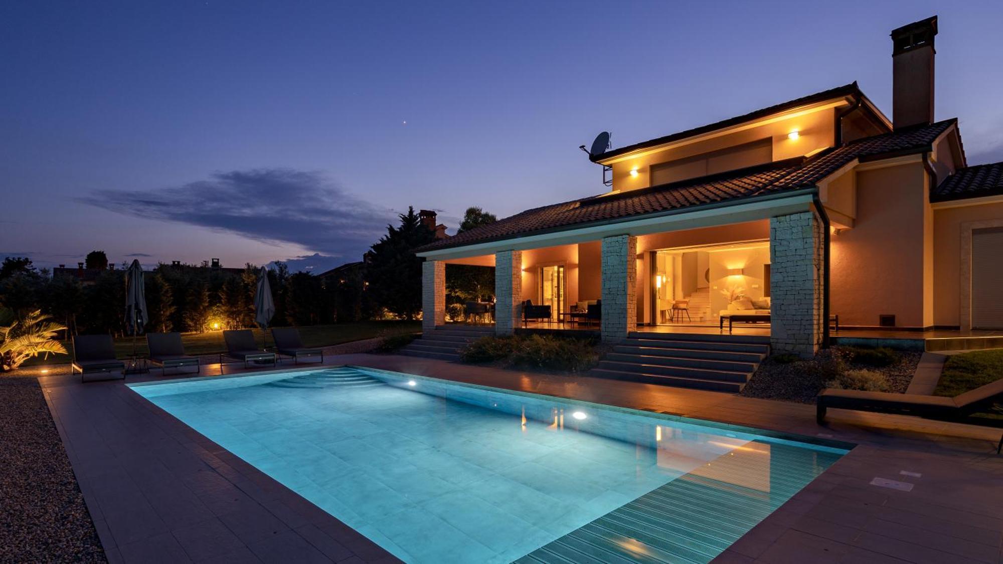 Villa Labin In Zartinj - Luxury Privacy Heated Pool With Auto Cover Exteriér fotografie