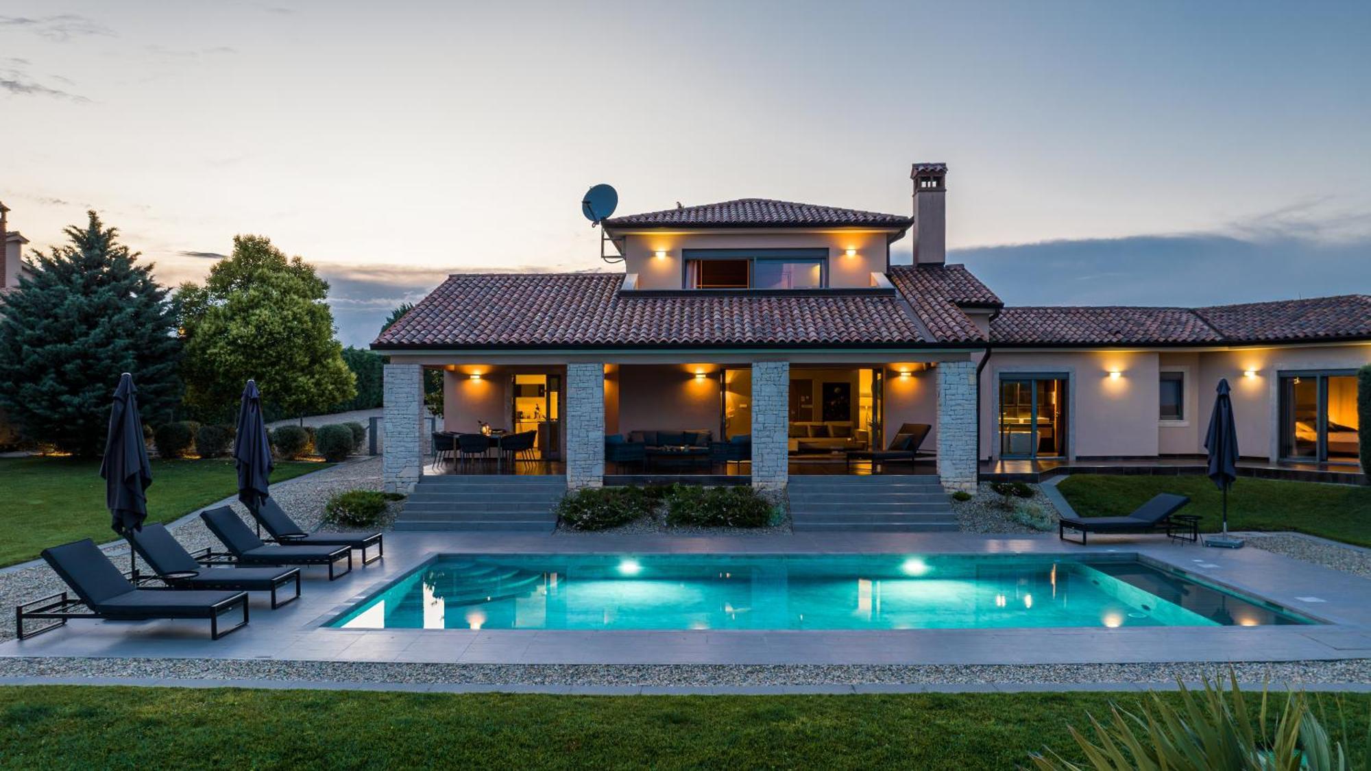 Villa Labin In Zartinj - Luxury Privacy Heated Pool With Auto Cover Exteriér fotografie